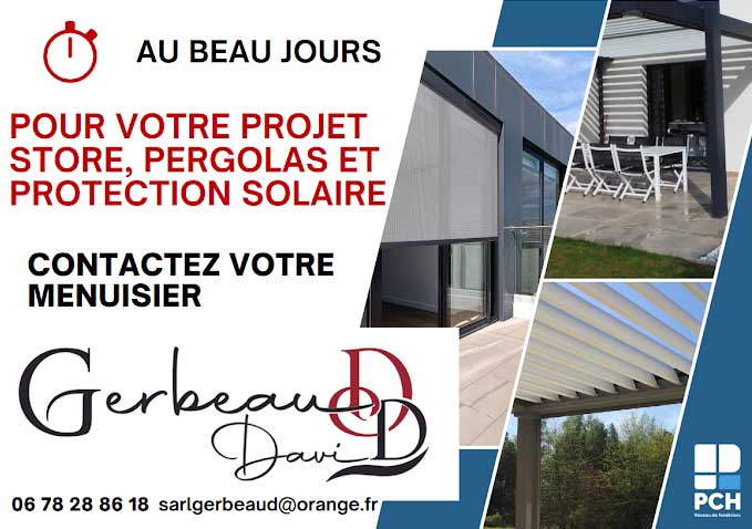 gerbeaud menuiseries libourne bordeaux stores pergolas protections solaires