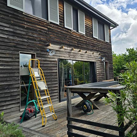 Pergolas option bioclimatique | Menuiseries David GERBEAUD Libourne Bordeaux Gironde rive droite et sud Charente-Maritime