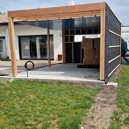 Pool house Abris de jardin | Menuiseries David GERBEAUD Libourne Bordeaux Gironde rive droite et sud Charente-Maritime