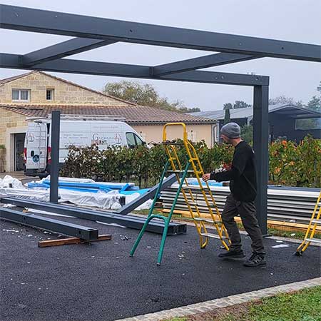 Pool house Abris de jardin | Menuiseries David GERBEAUD Libourne Bordeaux Gironde rive droite et sud Charente-Maritime