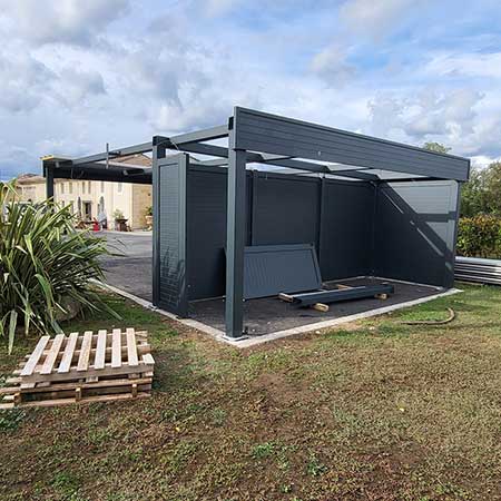 Pool house Abris de jardin | Menuiseries David GERBEAUD Libourne Bordeaux Gironde rive droite et sud Charente-Maritime